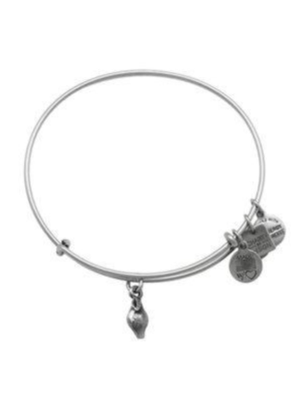 Alex and Ani ‘Zest For Life’ Lemon Charm Bangle Bracelet - Silver